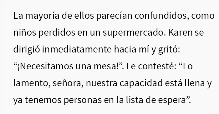 Esta grosera Karen no escuchó las advertencias del camarero sobre la lluvia e hizo que todo su grupo perdiera la mesa