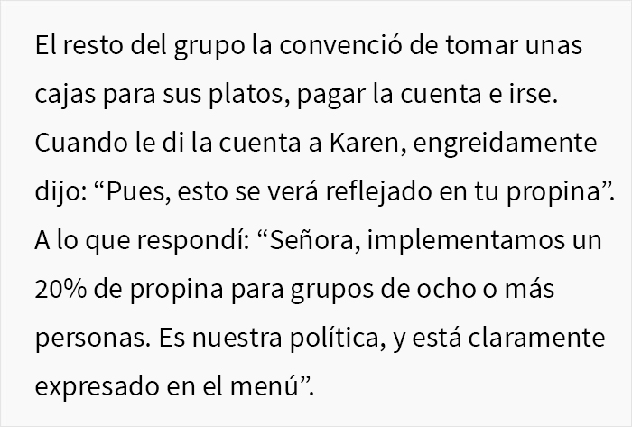 Esta grosera Karen no escuchó las advertencias del camarero sobre la lluvia e hizo que todo su grupo perdiera la mesa