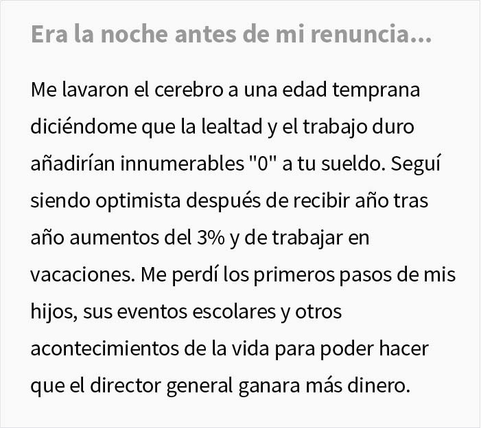 Un empleado renuncia porque la empresa le niega las vacaciones, el jefe le ruega que vuelva cuando el negocio empieza a perder dinero