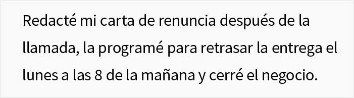 Un empleado renuncia porque la empresa le niega las vacaciones, el jefe le ruega que vuelva cuando el negocio empieza a perder dinero