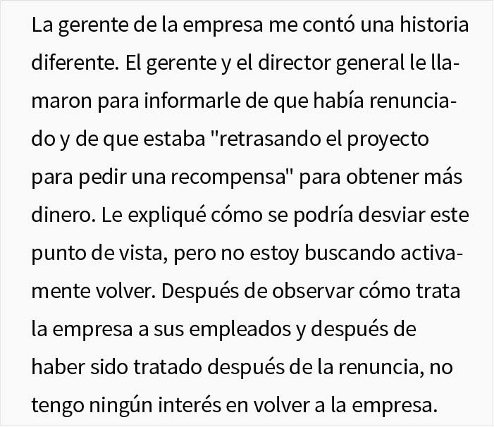 Un empleado renuncia porque la empresa le niega las vacaciones, el jefe le ruega que vuelva cuando el negocio empieza a perder dinero