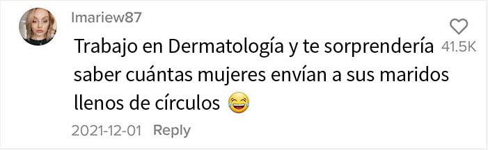 Esta esposa marcó los lunares de su marido antes de que fuera al médico y volvió con notas en su cuerpo