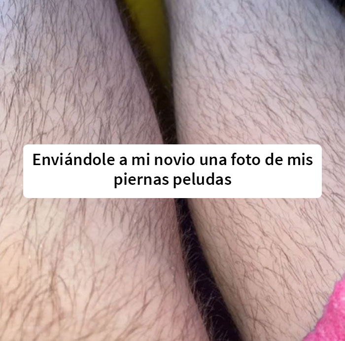 Esta mujer le envió a su novio una foto de sus piernas peludas para reírse un poco, y él la humilló por ello