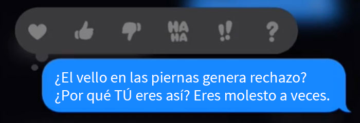 Esta mujer le envió a su novio una foto de sus piernas peludas para reírse un poco, y él la humilló por ello