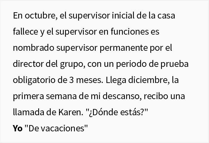 Esta supervisora canceló las vacaciones de un empleado, y consigue quedarse sin su ascenso