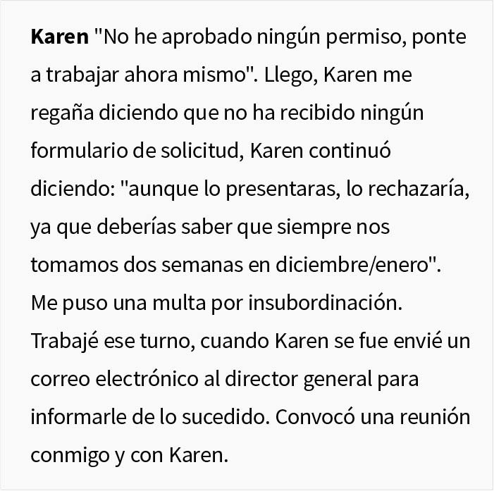 Esta supervisora canceló las vacaciones de un empleado, y consigue quedarse sin su ascenso