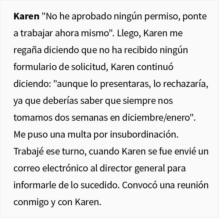 Esta supervisora canceló las vacaciones de un empleado, y consigue quedarse sin su ascenso