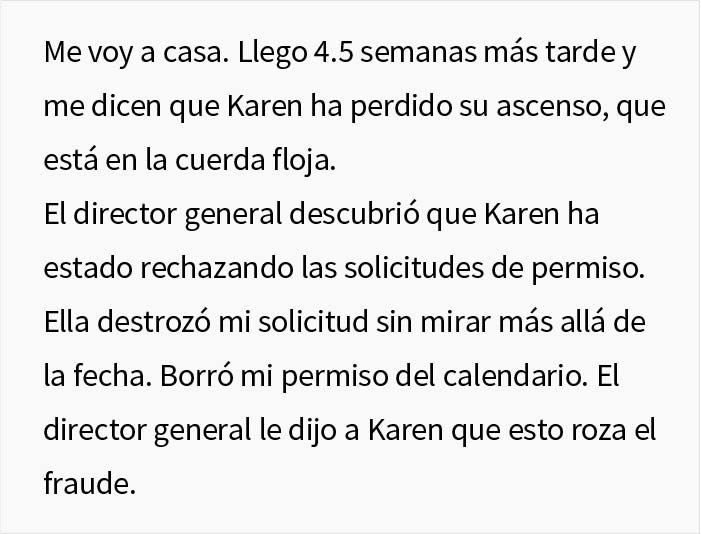 Esta supervisora canceló las vacaciones de un empleado, y consigue quedarse sin su ascenso