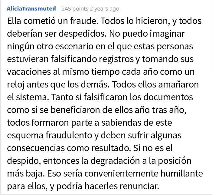 Esta supervisora canceló las vacaciones de un empleado, y consigue quedarse sin su ascenso