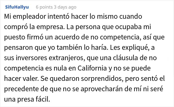 Este empleado dejó su trabajo por uno mejor, pero su jefe intentó acosarlo para evitarlo, hasta que recibió amenazas de la otra empresa