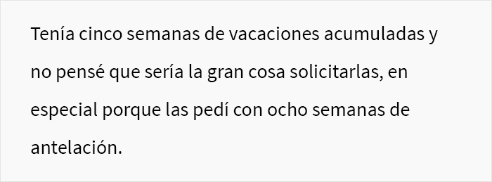 Este jefe se metió en problemas tras negarle a un empleado 3 semanas de vacaciones para su luna de miel