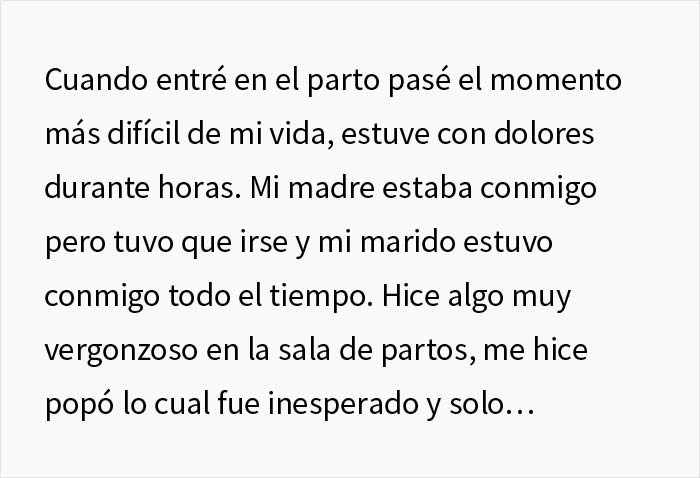 El marido humilla a su mujer delante de toda su familia al burlarse de su vergonzosa experiencia en el parto, y ella termina estallando