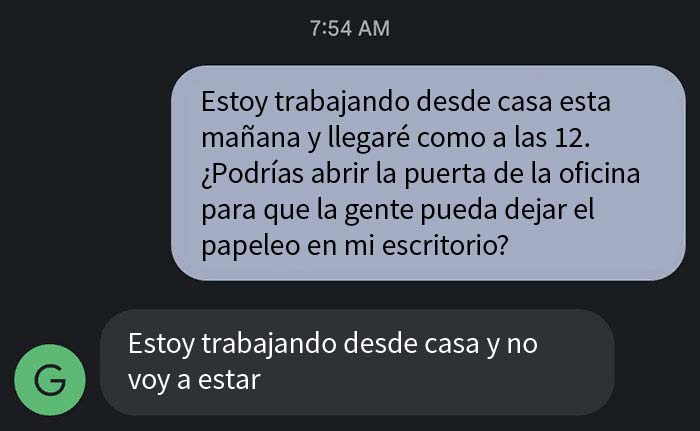 Esta empleada descubre que el puesto que aceptó no era para trabajar desde casa como prometieron, y renuncia a lo grande