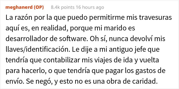 Esta empleada descubre que el puesto que aceptó no era para trabajar desde casa como prometieron, y renuncia a lo grande