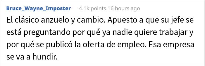 Esta empleada descubre que el puesto que aceptó no era para trabajar desde casa como prometieron, y renuncia a lo grande