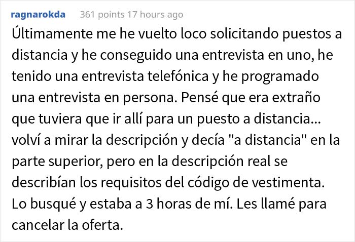 Esta empleada descubre que el puesto que aceptó no era para trabajar desde casa como prometieron, y renuncia a lo grande