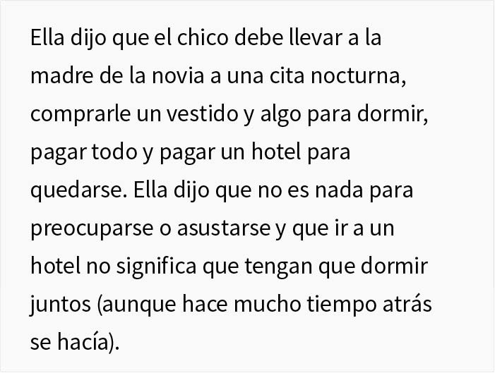 Este novio rechaza la "rara tradición familiar" de la novia de pasar la noche con su madre, y se desata el drama