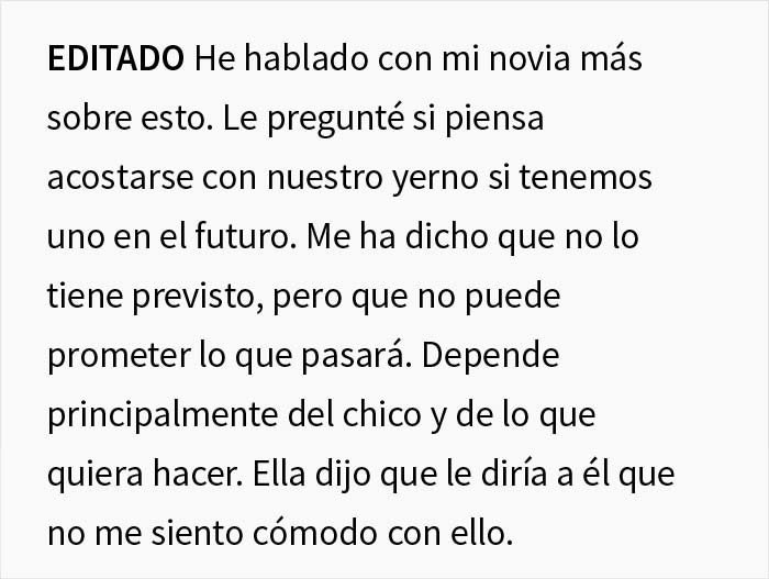 Este novio rechaza la "rara tradición familiar" de la novia de pasar la noche con su madre, y se desata el drama