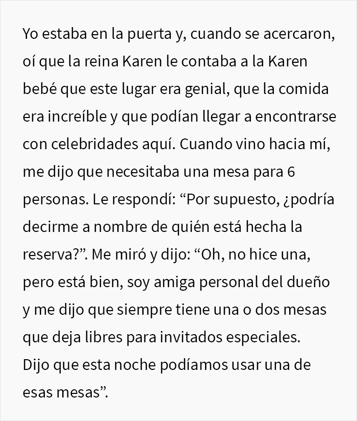 Esta Karen creyó que el dueño del restaurante era un mesero, lo trató como basura y terminó la noche con una inesperada cuenta de 4000$