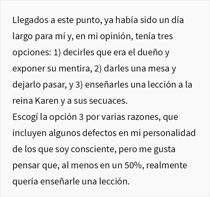 Esta Karen creyó que el dueño del restaurante era un mesero, lo trató como basura y terminó la noche con una inesperada cuenta de 4000$