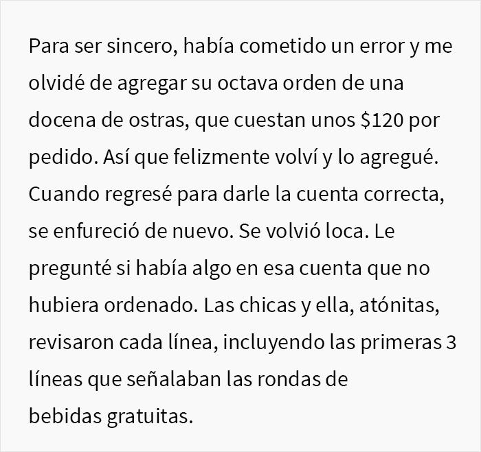 Esta Karen creyó que el dueño del restaurante era un mesero, lo trató como basura y terminó la noche con una inesperada cuenta de 4000$