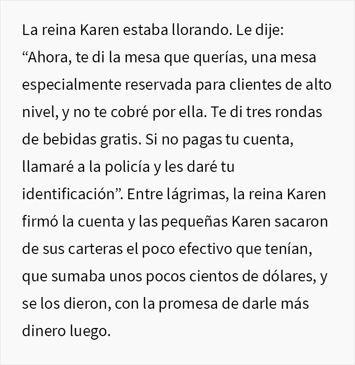 Esta Karen creyó que el dueño del restaurante era un mesero, lo trató como basura y terminó la noche con una inesperada cuenta de 4000$