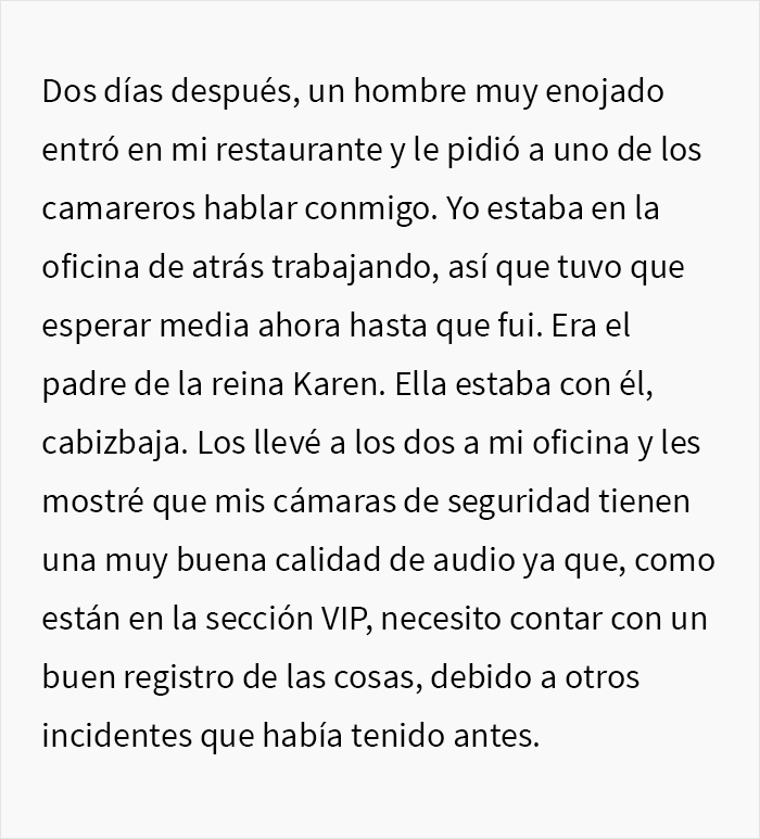 Esta Karen creyó que el dueño del restaurante era un mesero, lo trató como basura y terminó la noche con una inesperada cuenta de 4000$