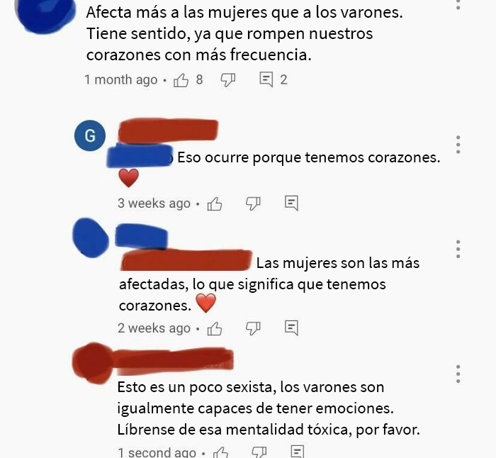 Para dar contexto: esto es de un video sobre el síndrome del corazón roto