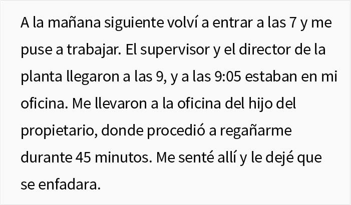 Este empleado saturado de trabajo se da cuenta de que es irremplazable para la empresa, y saca lo mejor de la situación