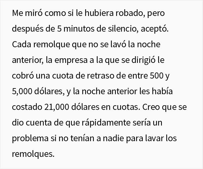 Este empleado saturado de trabajo se da cuenta de que es irremplazable para la empresa, y saca lo mejor de la situación