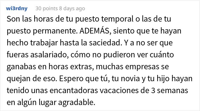 Este empleado saturado de trabajo se da cuenta de que es irremplazable para la empresa, y saca lo mejor de la situación