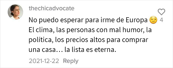 Esta estadounidense que vive en Alemania dio una lista con todas las razones por las que no volvería, y es dolorosamente acertada