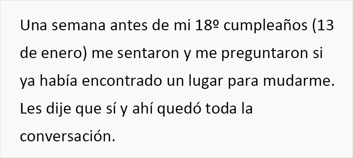 "Mi madre se puso a llorar y salió de la habitación": Estos padres echaron de casa a su hijo de 18 años y luego se enfadaron porque no quería volver