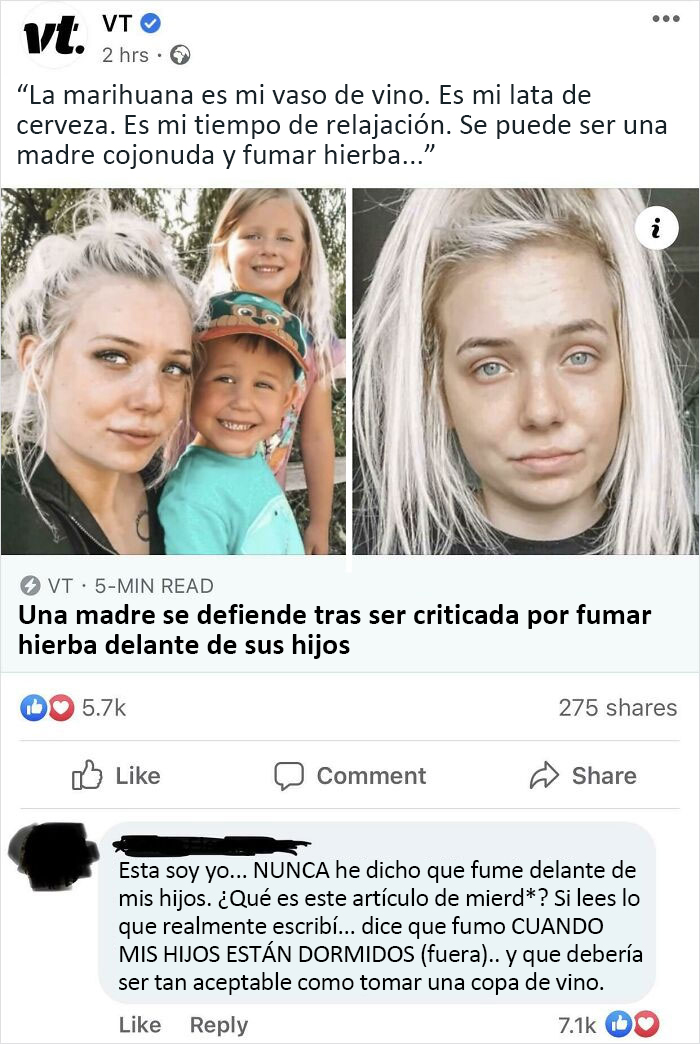 Un titular engañoso denunciado por una madre