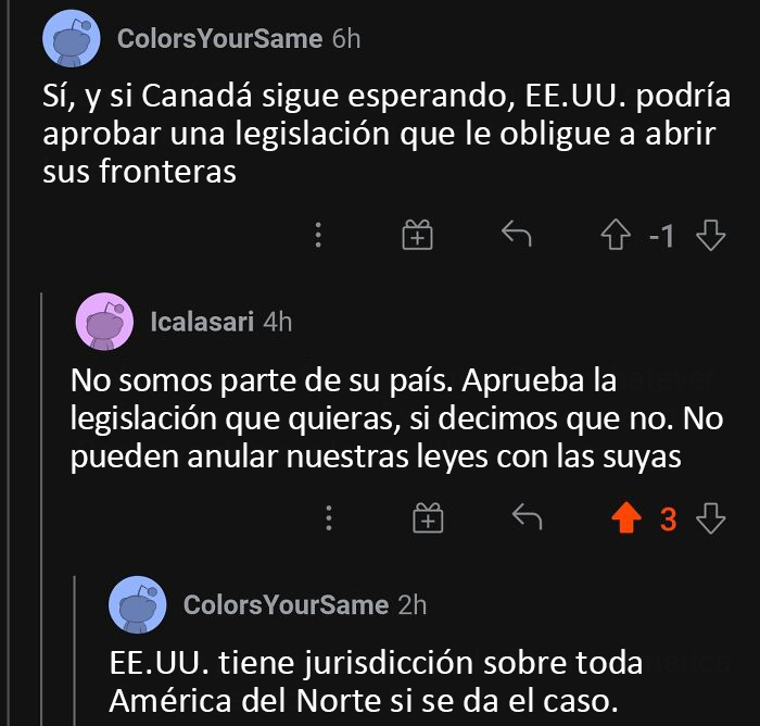 "EE.UU. tiene jurisdicción sobre toda América del Norte si se da el caso"