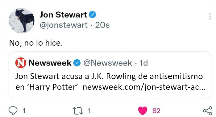 John Stewart: No lo hice