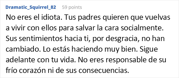 "Mi madre se puso a llorar y salió de la habitación": Estos padres echaron de casa a su hijo de 18 años y luego se enfadaron porque no quería volver