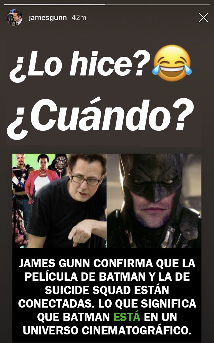 James Gunn responde a un artículo falso