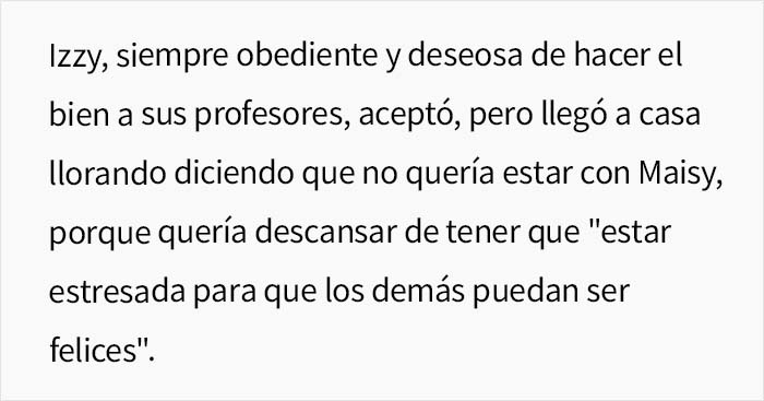 Esta niña de 10 años no quería pasarse la excursión escolar cuidando a una compañera con necesidades especiales, pero a la madre le da igual