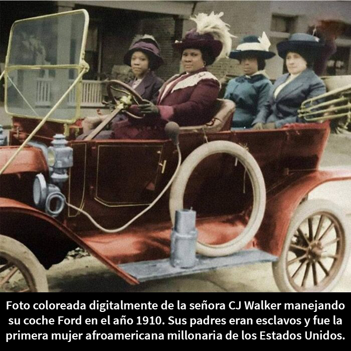 Madam CJ Walker en su Ford