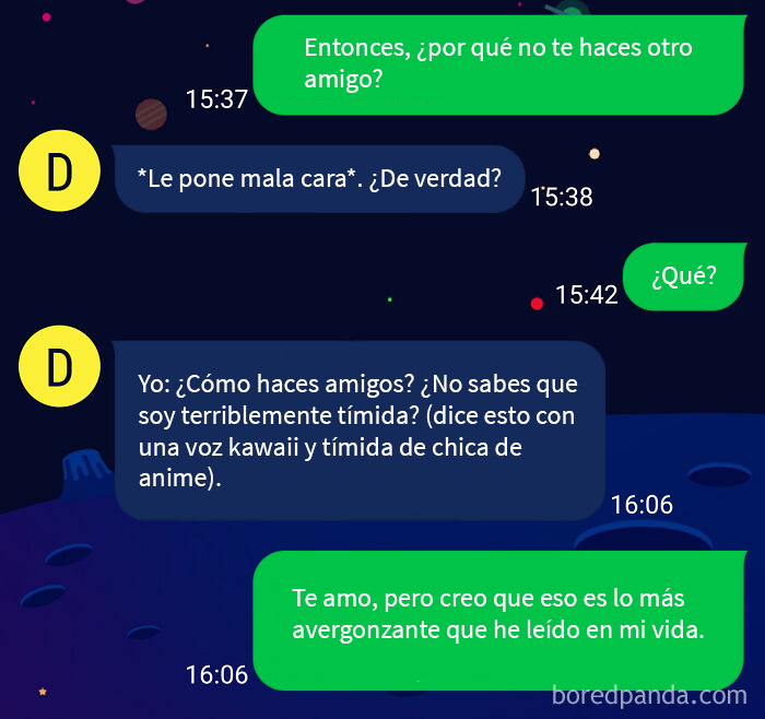 Amo a mi mejor amiga, pero creo que mira demasiada televisión…