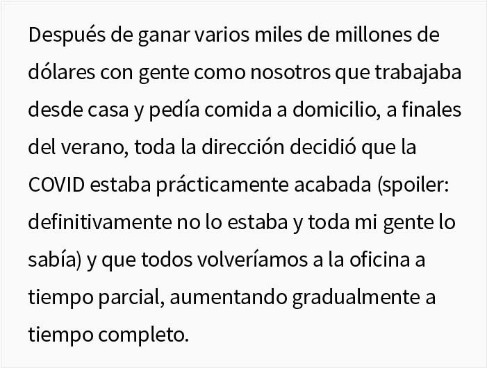 El director de esta empresa dijo a sus empleados que "se fueran a otro lado" si querían trabajar desde casa, y enseguida supieron lo que había que hacer