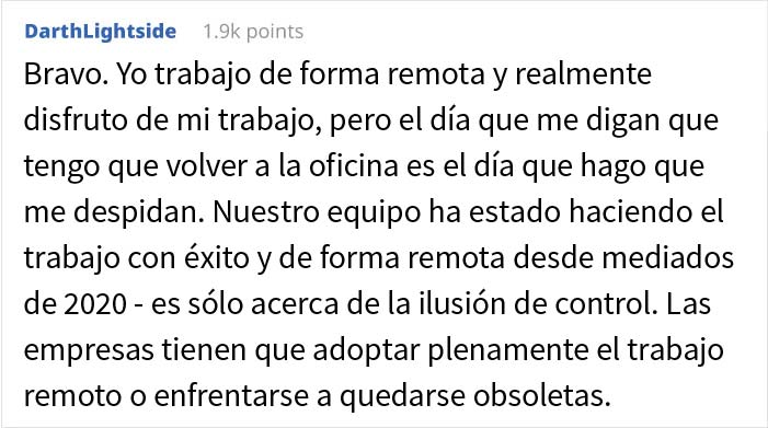 El director de esta empresa dijo a sus empleados que "se fueran a otro lado" si querían trabajar desde casa, y enseguida supieron lo que había que hacer