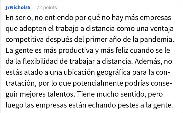 El director de esta empresa dijo a sus empleados que "se fueran a otro lado" si querían trabajar desde casa, y enseguida supieron lo que había que hacer