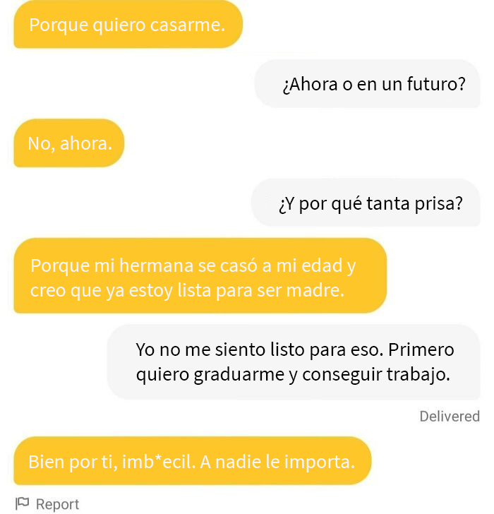 Deshizo el match poco después, así que realmente no estaba bromeando