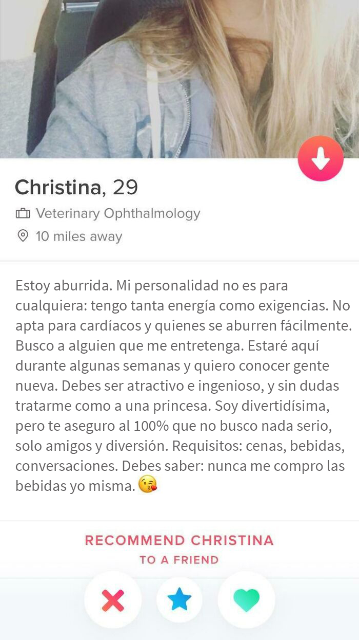 Me la encontré en Tinder. ¡Parece un gran partido!