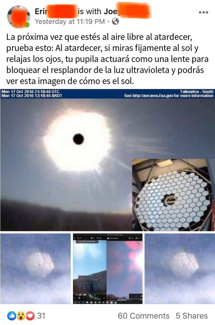 El sol no es una esfera gigante. Es un conjunto de hexágonos