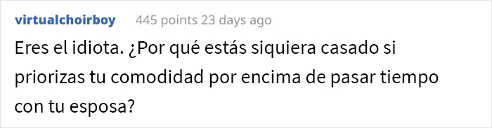 “Ella piensa que prefiero la clase business en vez de a ella”: La esposa de este hombre se enojó cuando él subió la categoría de su billete para un vuelo de 12 horas