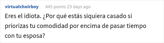 “Ella piensa que prefiero la clase business en vez de a ella”: La esposa de este hombre se enojó cuando él subió la categoría de su billete para un vuelo de 12 horas