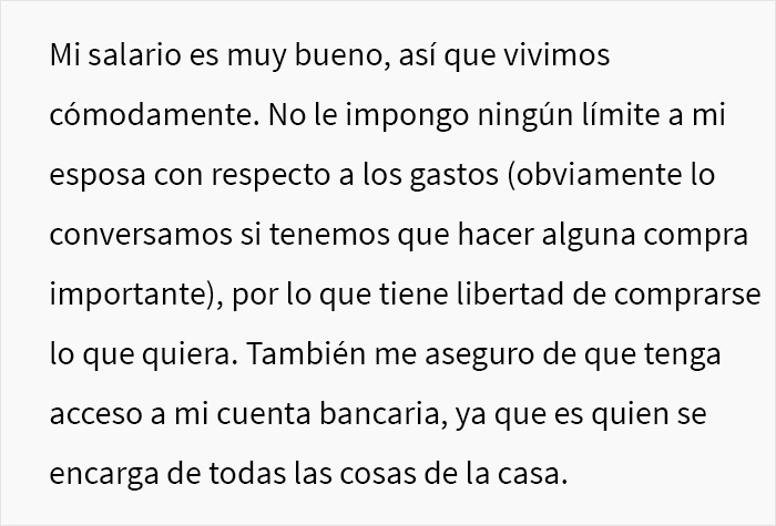 Este hombre pregunta si fue cruel al decirle a su esposa que dejara de esperar aprecio por lo que hace ya que ser ama de casa es su trabajo